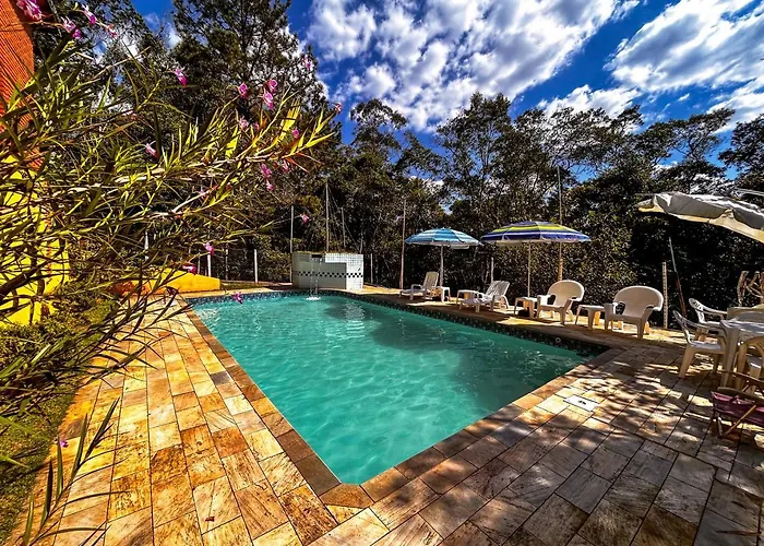 Casa De Campo Com Churrasq E Piscina Em Embura Sp